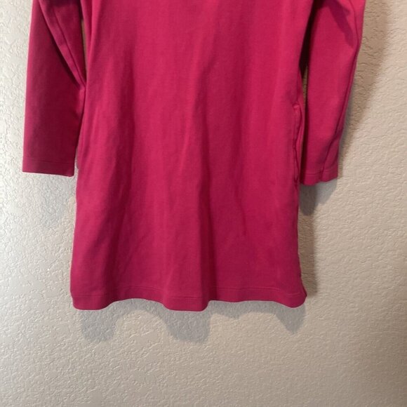 Primary.com Primary Girls 4 5 Dress Polo Pink Long Sleeve  Pockets - Picture 2 of 10